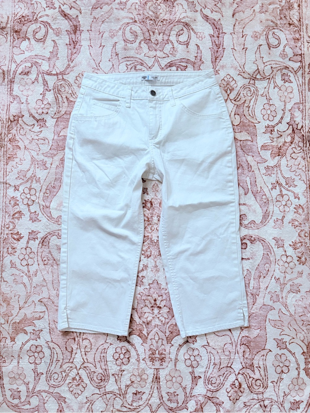 Lee White Cropped Women's Jeans - Straight Ankle